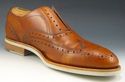 FERRAGAMO sz 8 RICHIE WINGTIP LACE LESS OXFORDS ME