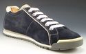 PRADA sz 7.5 SUEDE ROUND TOE LACE UP SNEAKERS 4E21