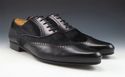 DOLCE & GABBANA sz 43.5 LEATHER & CALF HAIR OXFORD