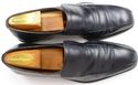 FERRAGAMO sz 11 LEATHER BICYCLE TOE LOAFER UG22218