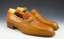 GUCCI sz 41 WOVEN LEATHER STRAP LOAFERS 110097 MEN