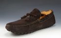 LOUIS VUITTON sz 7.5 SUEDE DRIVING MOCCASIN FA0130