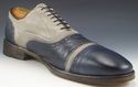 JOHN VARVATOS sz 10.5 FLEETWOOD CAP TOE OXFORDS ME