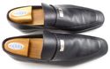 GUCCI sz 9.5 LEATHER LOGO PLATE LOAFERS 253304 MEN