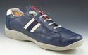 PRADA sz 8.5 LEATHER LACE UP SPORT SNEAKERS 4E1298