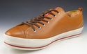 New - PRADA sz 10 LEATHER LOW CUT SNEAKERS 4E2406 