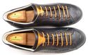 LOUIS VUITTON sz 11 LEATHER LOW CUT SNEAKERS GO008