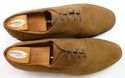 ALLEN EDMONDS sz 13 PLAIN TOE NUBUCK LEATHER OXFOR