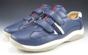 PRADA sz 9.5 LEATHER DOUBLE STRAP SNEAKERS 4P1831 