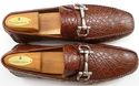 New - FERRAGAMO sz 7 PARIGI CROCODILE DRIVER MS290