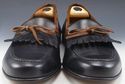 FERRAGAMO sz 10 B LEATHER KILTIE LOAFERS 00459 MEN