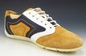 FERRAGAMO sz 7 EE SUEDE  & NYLON SNEAKERS MENS BRO