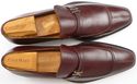 COLE HAAN sz 11.5 LEATHER SPLIT TOE STRAP LOAFERS 