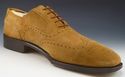 FERRAGAMO sz 10 SUEDE WINGTIP OXFORDS KD1779 MENS 