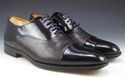 MAGNANNI sz 8.5 CESAR PATENT CAP TOE OXFORDS 13880