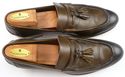 GUCCI sz 8.5 LEATHER TASSEL LOAFERS 212417 MENS OL