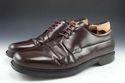 PRADA sz 11 LEATHER PLAIN TOE LACE UP OXFORDS 2E07