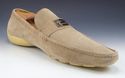 VERSACE sz 44.5 SUEDE DRIVING MOCCASINS DSU3321 ME