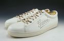 GUCCI sz 12 LEATHER LACE UP SNEAKERS 202753 MENS W