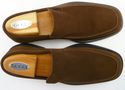 New - GUCCI sz 41.5 E SUEDE LOAFER 1101581 MENS BR