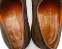 FERRAGAMO sz 11.5 B SUEDE PLAIN TOE OXFORD UH16510