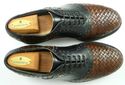 FOOTJOY CLASSICS sz 8 C WOVEN LEATHER GOLF SHOE ME