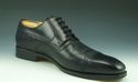 GUCCI sz 8 LEATHER CAP TOE OXFORD 154011 MENS BLAC