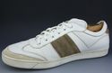 FERRAGAMO sz 9 CIAK LEATHER SNEAKERS K17U MENS WHI