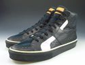 LOUIS VUITTON sz 8 MONOGRAM LEATHER HIGH TOP SNEAK