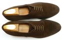 FERRAGAMO sz 11.5 B SUEDE PLAIN TOE OXFORD 7336220