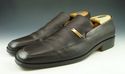 GUCCI sz 11.5 LEATHER APRON TOE LOAFER 1101544 MEN