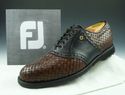 FOOTJOY CLASSICS sz 8 C WOVEN LEATHER GOLF SHOE ME