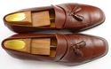 FERRAGAMO sz 12 LEATHER TASSEL LOAFER UH19893 MENS