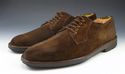 FERRAGAMO sz 11.5 B SUEDE PLAIN TOE OXFORD UH16510