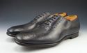 YSL sz 41 HAND FINISHED LEATHER BROGUE TOE OXFORD 