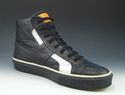 LOUIS VUITTON sz 8 MONOGRAM LEATHER HIGH TOP SNEAK