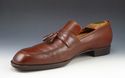 FERRAGAMO sz 12 LEATHER TASSEL LOAFER UH19893 MENS