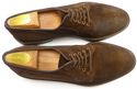 FERRAGAMO sz 11.5 B SUEDE PLAIN TOE OXFORD UH16510