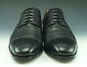 GUCCI sz 8 LEATHER CAP TOE OXFORD 154011 MENS BLAC