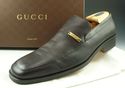 GUCCI sz 11.5 LEATHER APRON TOE LOAFER 1101544 MEN