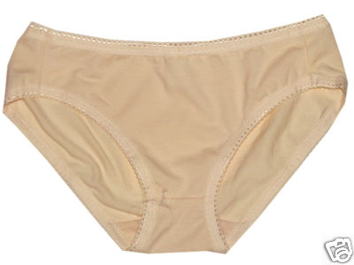 luckydollstore : BEIGE SMALL FULL BACK HIPSTER COTTON PANTY