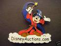 Disney Auctions Pins Sorcerer Mickey Mouse Logo LE