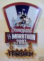 DLR Disney Pins Mickey 1/2 Marathon 2007 Finished 