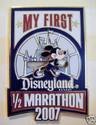 DLR Disney Pins Mickey My First 1/2 Marathon 2007 