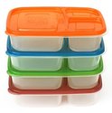 NEW EasyLunchboxes 3-Compartment Bento Lunch Box F