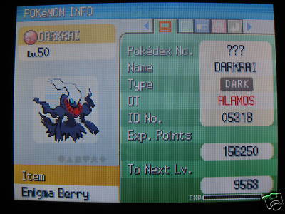 Darkrai  Pokédex