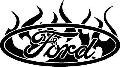 Ford logo in flames #2