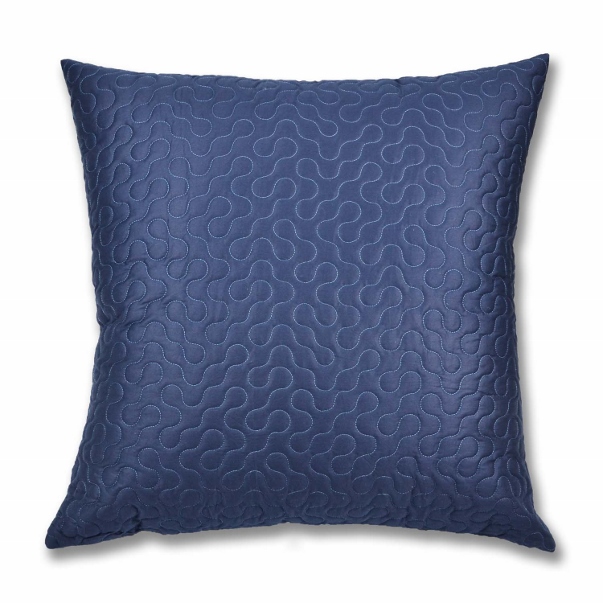 Navy Blue Quilted Graphic Design 100% Cotton Euro Sham | eBay