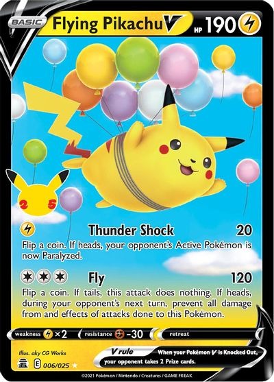Flying Pikachu V Celebrations