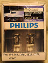 Genuine Philips 4000K T10 194 168 12961 2825 17177